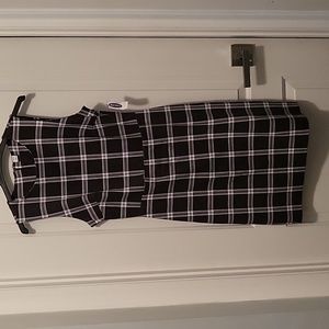 Plaid Midi dress Old Navy Medium NWT